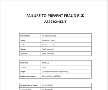 Load image into Gallery viewer, Failure to Prevent Fraud Risk Assessment