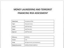 Load image into Gallery viewer, money laundering and terrorist financing risk assessment
